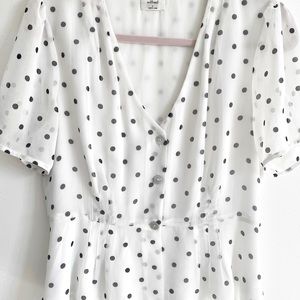 Aritzia Wilfred Peplum Blouse